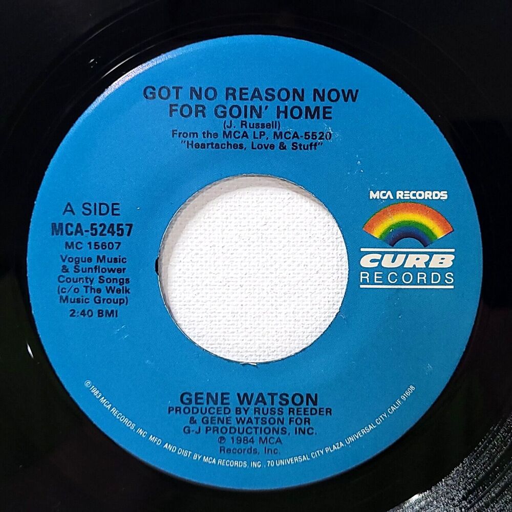 Gene Watson 45 Got No Reason Now For Goin' Home / A Memory Away EX Country
